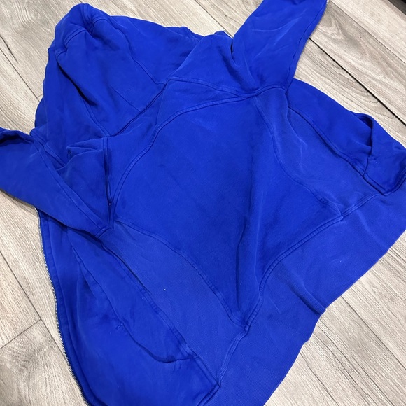 LULULEMON SCUBA HOODIE ZIP UP - blue - XS/S - Picture 4 of 5